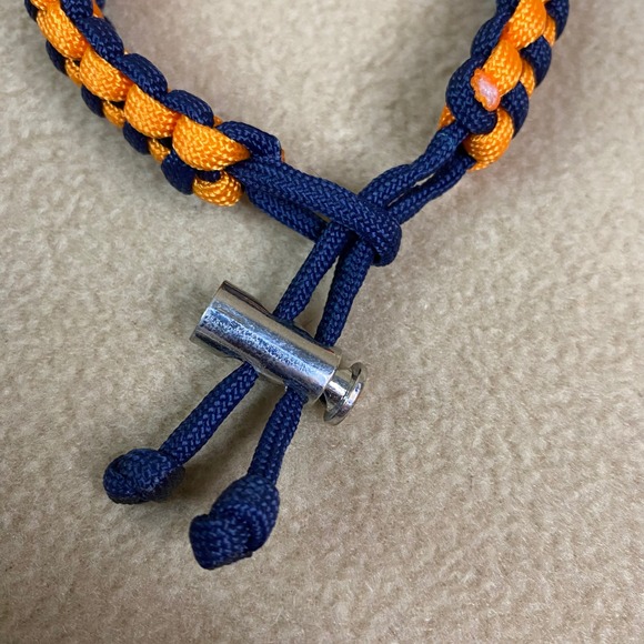 Houston Astros Paracord Bracelet Navy Orange Adjustable Fan Gear Baseball New - Picture 4 of 7